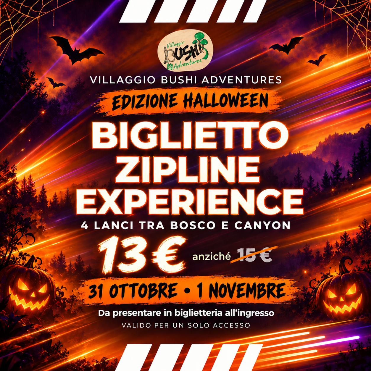 Halloween Zipline Experience