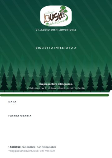 Biglietto con la veste Bosco