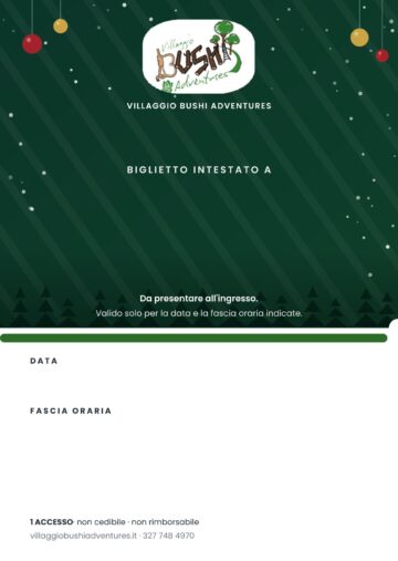 Biglietto con la veste Natale